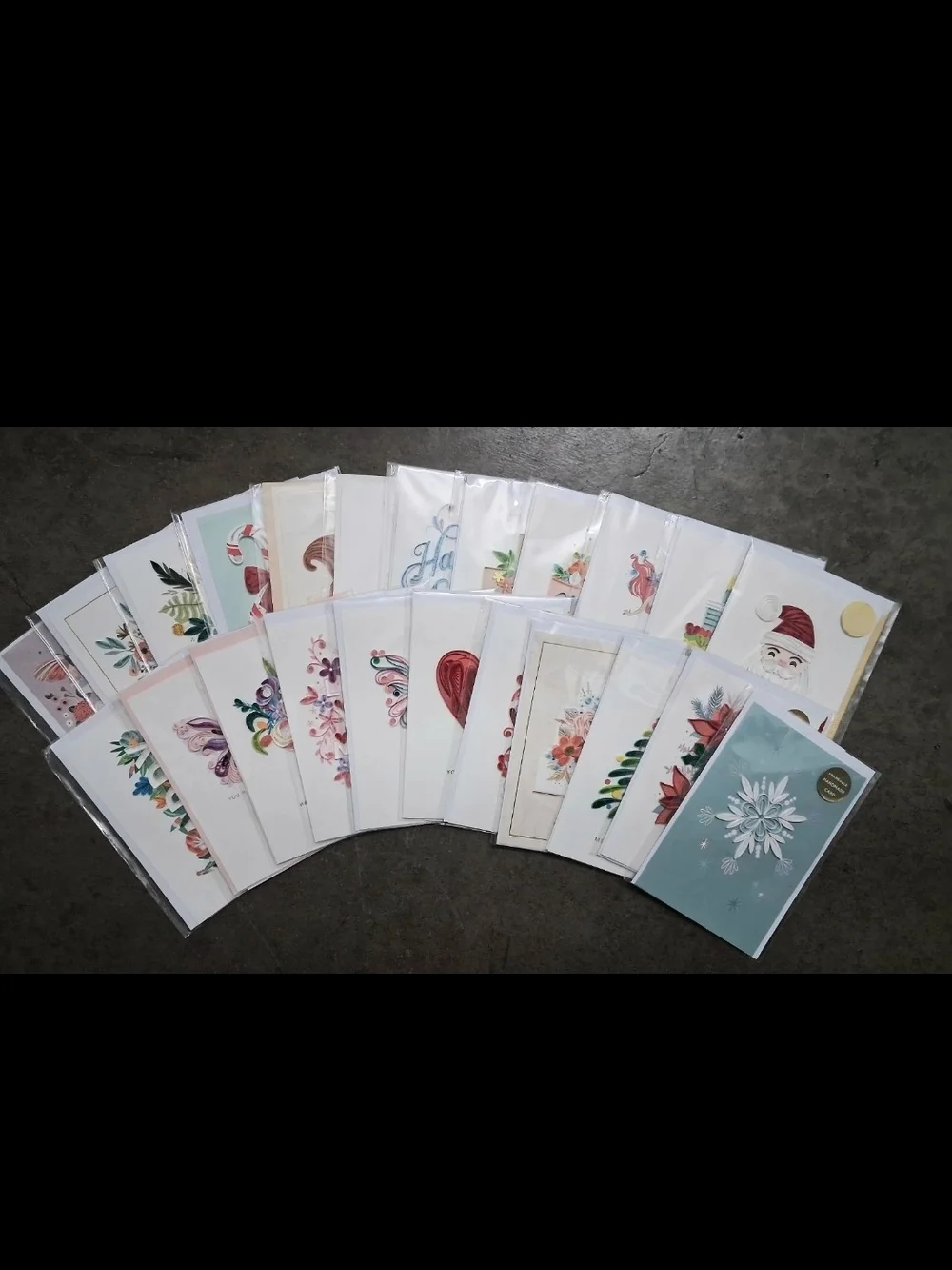 Collection of 23 Quilling Hallmark Signature Greeting Cards